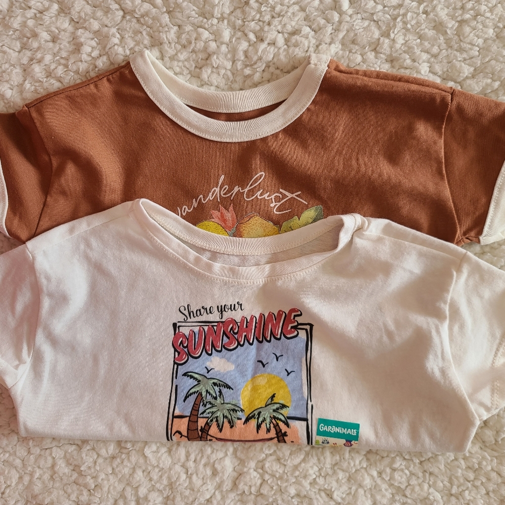Two girls' t-shirts